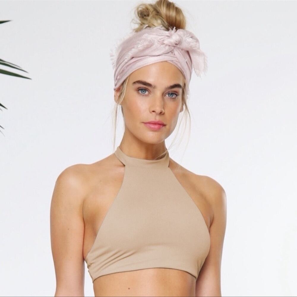 WESTERLY Sportif Swimwear Top In TAUPE Size XS, S NWT